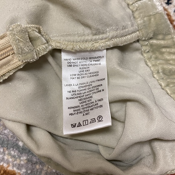 Free People Annalise Velvet Mini Skirt in Sage Green - Picture 8 of 9